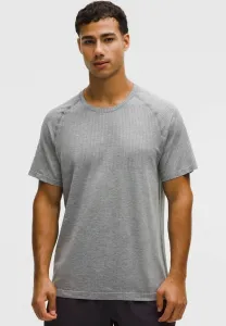 Футболка metal vent tech basic Lululemon, Slate White-