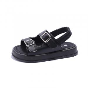 Легкие детские сандалии, устойчивые к скольжению и износу. ZIJIAN, черный