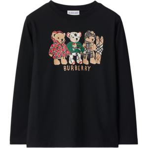 Детская футболка Burberry, черный
