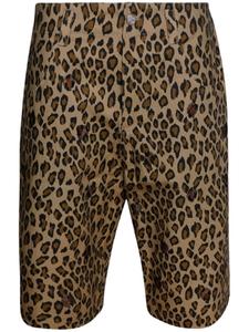 BLUEMARBLE шорты с леопардовым принтом, серый