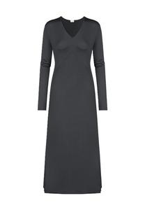 Женская ночная рубашка Pure Chic с v-образным вырезом и длинными рукавами Mey, цвет 515 Thunder Grey