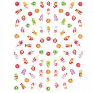 Наклейка для ногтей с мороженым и водой, Inna marka