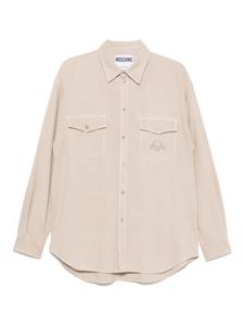 Рубашка из хлопка Moschino, нейтральный