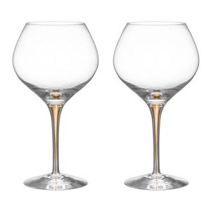 Бокалы для вина Orrefors Intermezzo Bouquet Gold, набор из 2 шт, белый