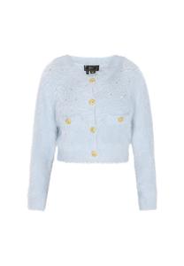 Вязаный кардиган faina Fashion Look, светло-голубой