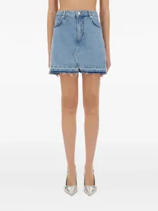 Шорты с необработанным краем Moschino Jeans, синий