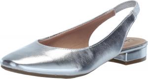 Женские балетки LifeStride Claire с ремешком на пятке, серебро