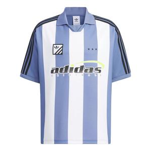 Рубашка поло trefoil logo play football graphic polo shirt asia sizing 'blue white' Adidas, фиолетовый