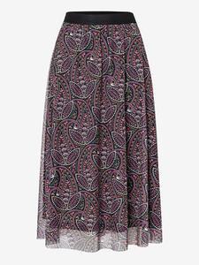 Длинная юбка More & More Rock, цвет Schwarz/Lila