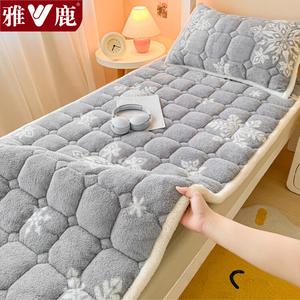 Yalu Наматрасник плюшевый 90х200 см, тедди вельвет, цвет снежинка серый, терморегуляция