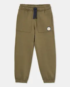 Детские джоггеры из однотонного флиса Kids El Corte Inglés, зеленый