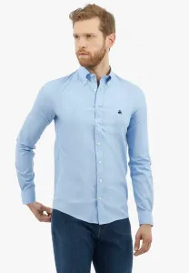 Рубашка с пуговицами oxford pinpoint noniron Brooks Brothers, Blue