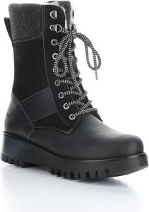 Женские ботинки Bos. & Co. GENUS PRIMA G2 с шнуровкой, боковой молнией и ледовым сцеплением, Black