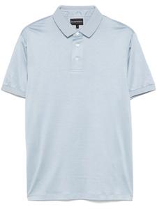 Рубашка поло с логотипом Emporio Armani, синий