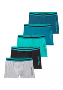 Трусы BENCH, Navy/Turquoise/Mottled Grey/Black