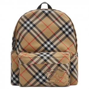 Burberry Полиэстеровый рюкзак малый размер мужской песочный бежевый