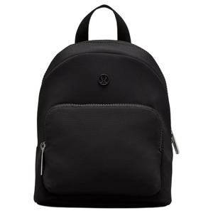 Lululemon Вязаная ткань Рюкзак из нейлона унисекс черный/голубой оазис, Black
