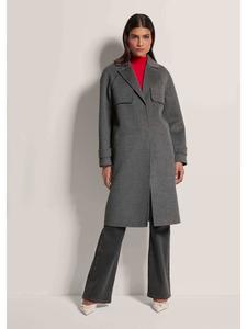 MADELEINE Двустороннее пальто графитового / кремового / меланжевого цвета