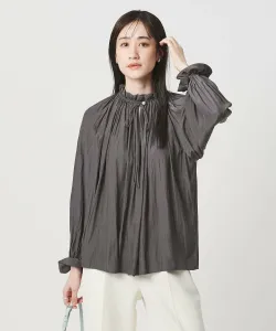 Блузка с объемными складками - можно стирать United Arrows, цвет Dk.Gray