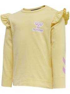 Детская рубашка с длинными рукавами желтого цвета Hummel