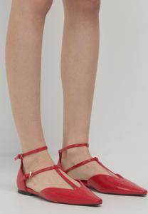 Балетки с ремешком на щиколотке CON FASCETTE Calliope, красный