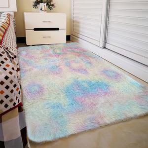 Budis Ковер 60х180 см из шелковой шерсти с длинным ворсом, для спальни/гостиной, кастомный, тай-дай