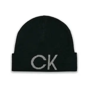 Шерстяная шляпа с монограммой Calvin Klein, черный