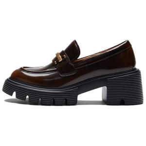 Женские лоферы на массивном каблуке LE SAUNDA, Cinnamon Brown-Brl