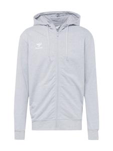 Спортивная толстовка с капюшоном на молнии Hummel GO 2.0, серый