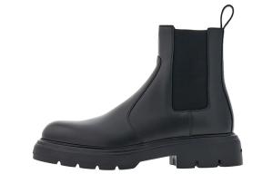 Кожаные ботинки челси на массивной подошве Ferragamo, Black