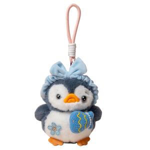 Плюшевый брелок-кукла Пингвин для отпуска в любое время года: весна, лето, осень, зима, высота 15 см Click