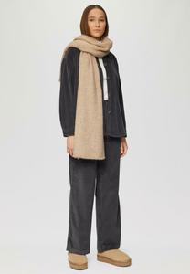 Шарф MIT FRANSEN UND LOGO s.Oliver, бежевый