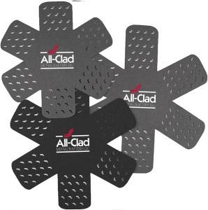 Защитные листы All-Clad Premium для кастрюль и сковородок, 3 шт, черный/серый