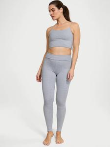Хлопковые леггинсы с отворотом Angel Essentials, heather grey