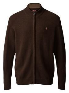 Кардиган Alfie темно-коричневого меланжевого цвета MCS