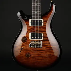 PRS Wood Library Custom 24 10-струнная левая гитара в цвете Black Goldburst №0380309