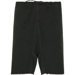 Джинсовые шорты с рваным краем Maison Margiela, черный