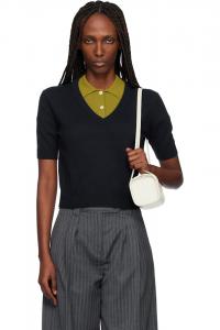 Свитер с V-образным вырезом от Alistair Arch4, темно-синий