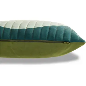 Декоративная подушка Circle с графической стежкой Tom Tailor Home, зеленый
