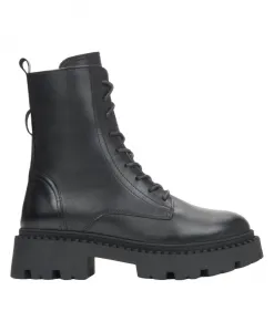 Женские ботильоны из качественной итальянской натуральной кожи с легким утеплителем. Estro, черный