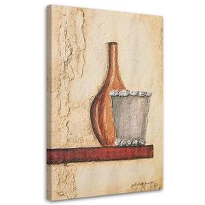 Картины на холсте Feeby Stillleben Vasen Beige, коричневый