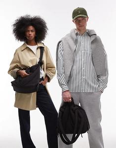 OLEND Ona — мягкая нейлоновая сумка-кроссбоди черного цвета