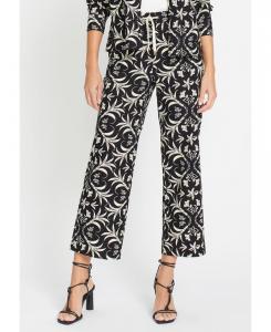 Женские укороченные брюки Anna Fit с декоративным рисунком Olsen, Black