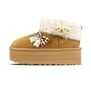 Термические короткие ботинки женские UGG, светло-коричневый