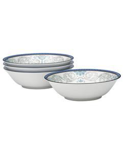 Набор из 4 мисок для хлопьев Menorca Palace, 6,50 дюймов, 15,50 унций Noritake, синий