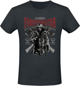 Футболка Sprüche German Firefighter, черный
