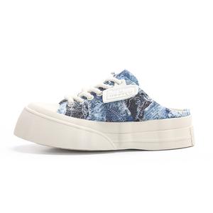 Износостойкие легкие низкие скейтерские туфли для увеличения роста женские NOCOPY, Редьковый синий