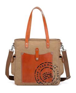 Холщовая большая сумка Super Horse TSD BRAND, коричневый