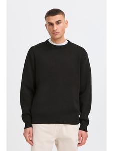 Вязаный свитер SDRYKER ONNECK черного цвета !SOLID