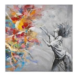 Акриловая картина ручной работы KUNSTLOFT Burst of Emotions цвет grau/multicolor
